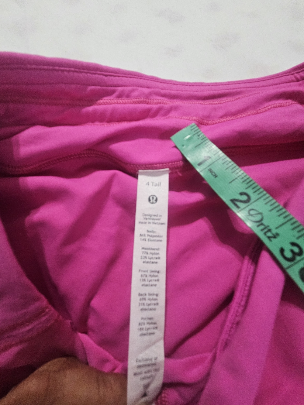 lululemon athletica Hot Pink Athletic Skirt Skort Under 4 Tall - Picture 10 of 10